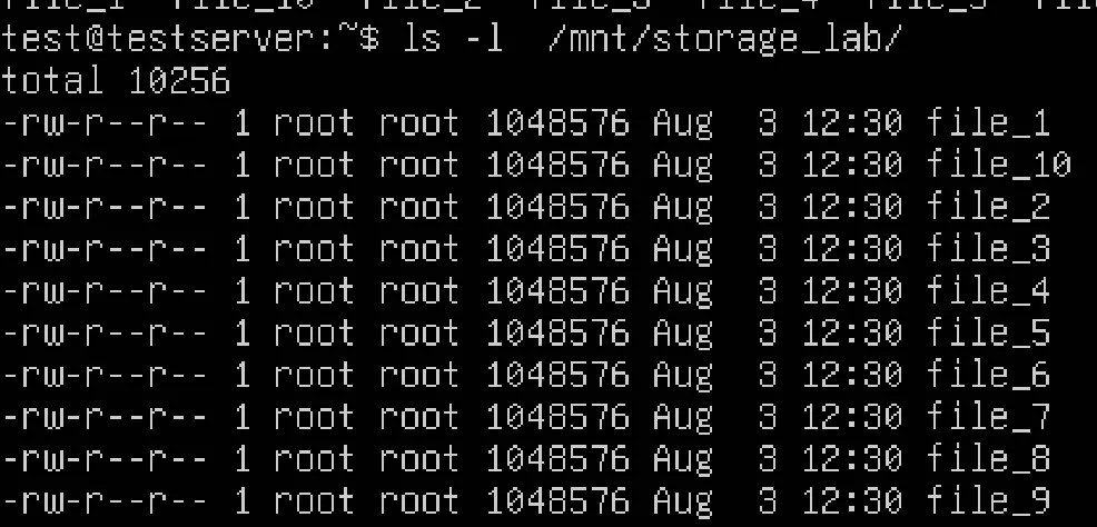 storage_lab配下に作成したテストファイル