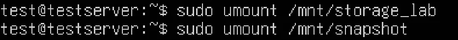 umount後にlvconvert –mergeでロールバック